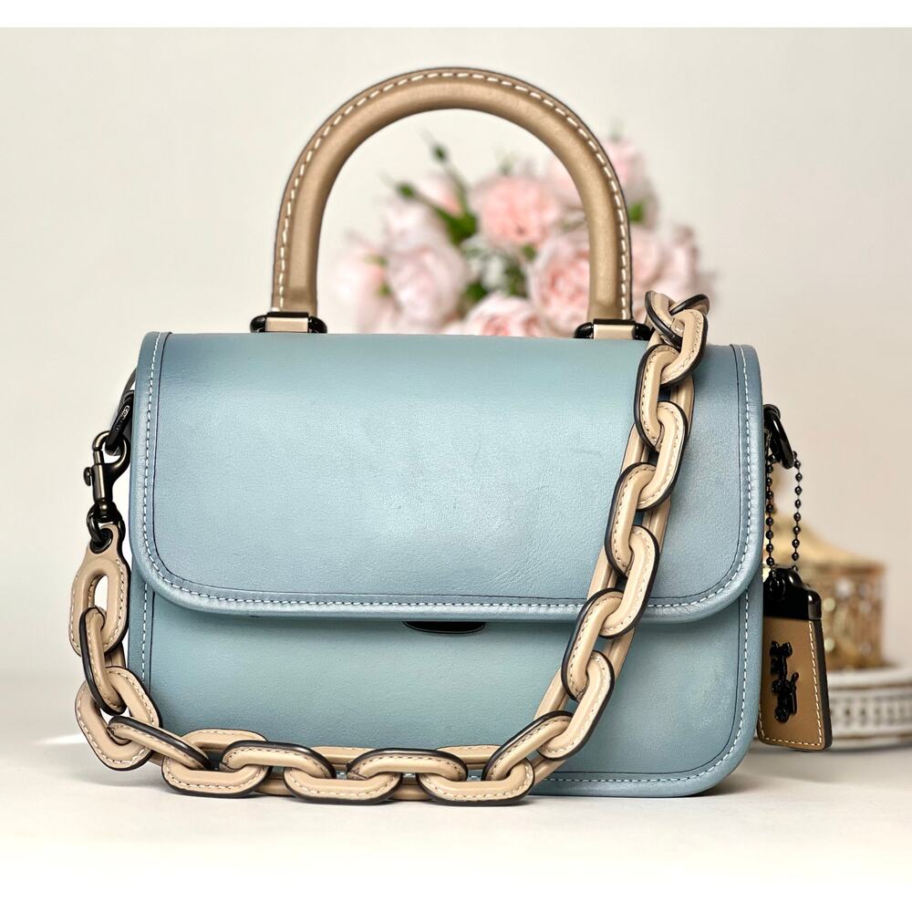Coach Rogue Top Handle bag in Colorblock Sage Oversea Exclusive